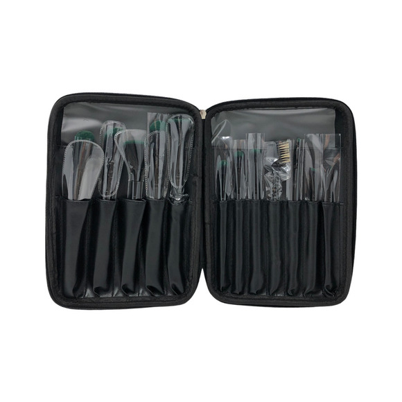 Facebase Makeup Brush Set With Hard Case 12 Piece New! - Picture 6 of 8